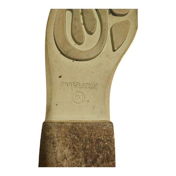 GENTLE SOULS KENNETH COLE Everett Black Leather Mules - Size 9 - Picture 6 of 7